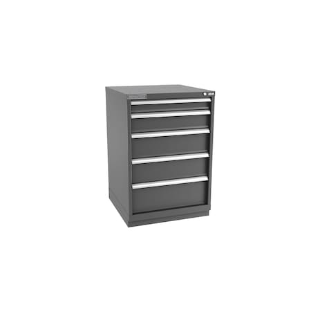 Champion Tool Storage Modular Tool Cabinet, 5 Drawer, Dark Gray, Steel, 28 in W x 28-1/2 in D x 41-3/4 in H S18000501ILCFTB-DG
